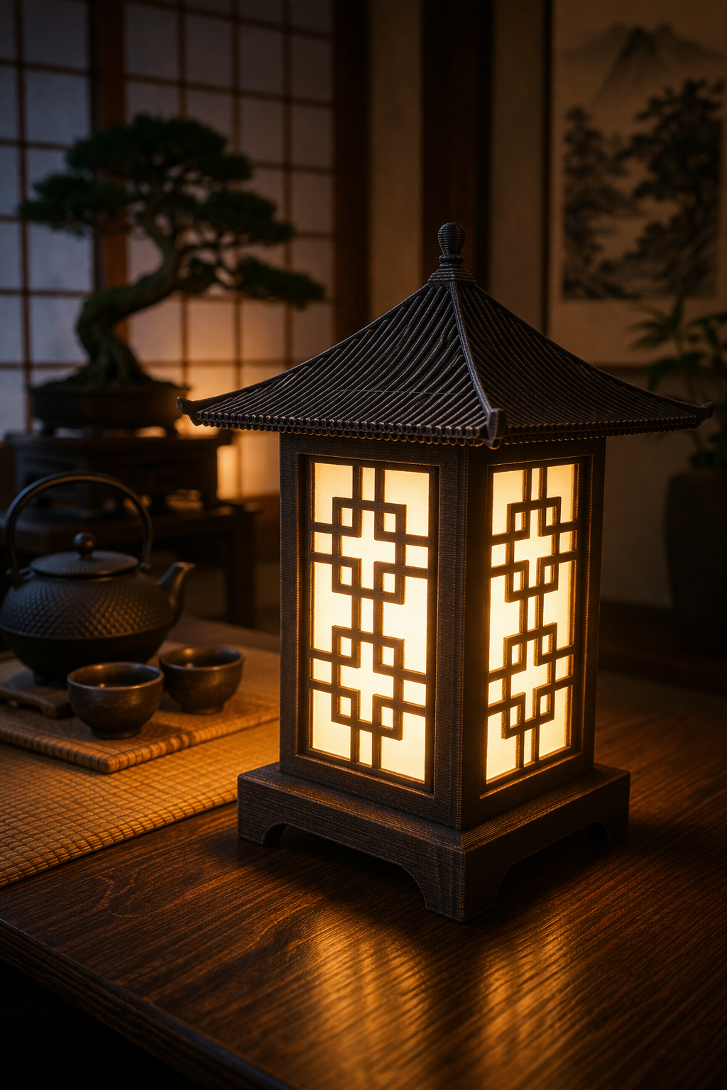 Pine Japanese RGB Lamp – USB Powered with Controller