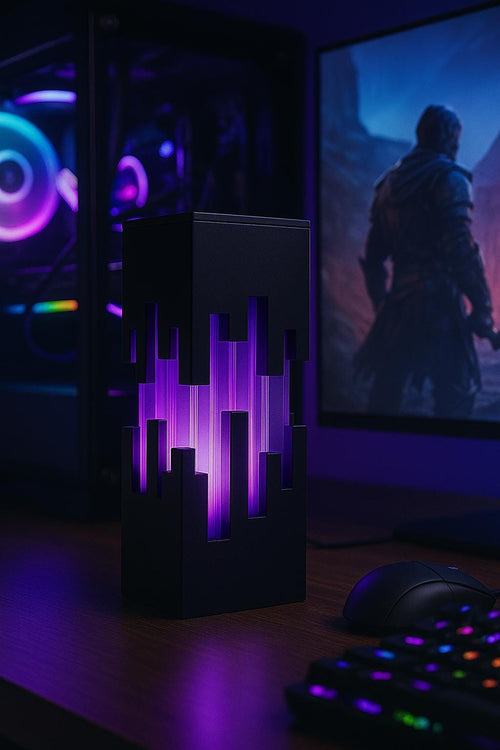RGB Ender Gaming Lamp – Cyberpunk Pixel Light, Stream Room Decor